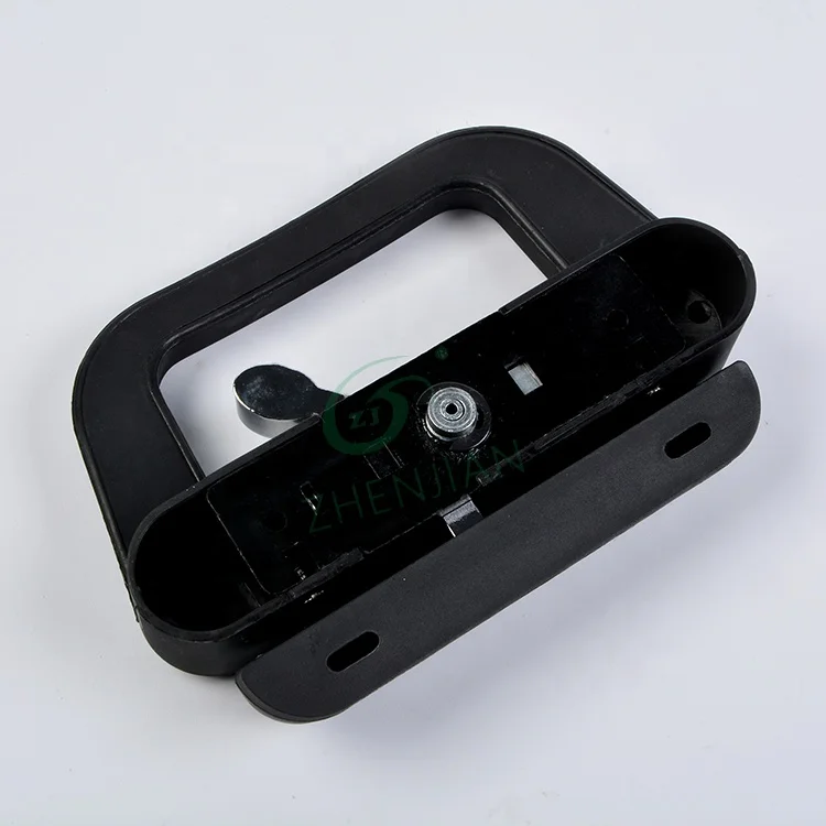 High Quality Black Zinc Alloy Cylinder Australia Style D Type Sliding Window Handle Modern Door Plastic Sliding Window Lock