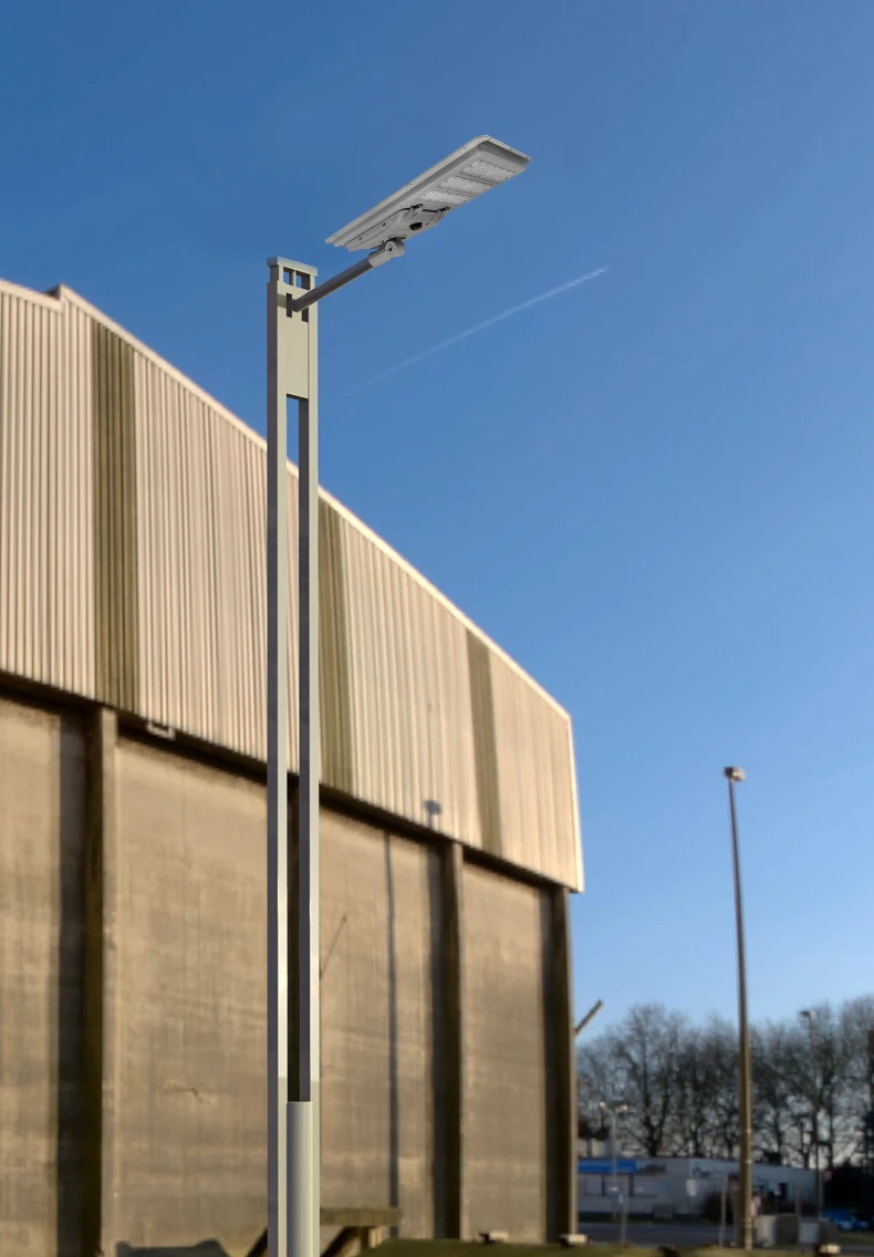 SMD3030 Chip Automated Solar LED Street Light All In One Solar Street Lighting Model