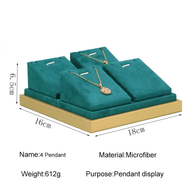 Comprehensive jewelry display stand set showing multiple jewelry types