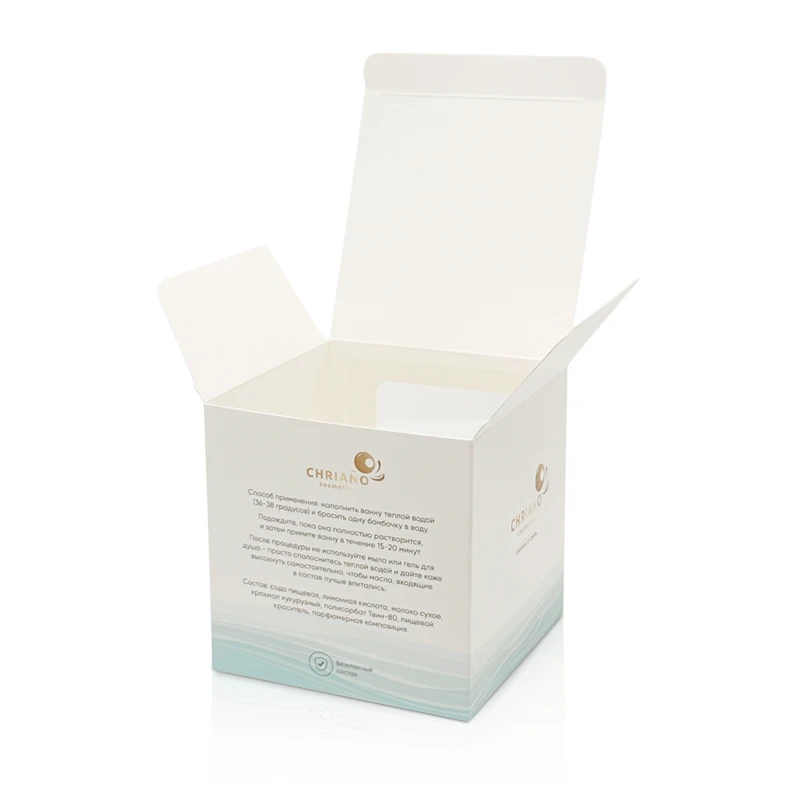 Custom Eco-Friendly Paper Gift Boxes with Window & Gold Foil Printed Soap Cosmetics & Face Cream Jar Packaging Paper Folding Box