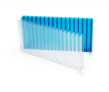 Factory direct clear transparent 6mm hollow polycarbonate plates twin wall polycarbonate sheet