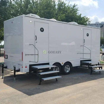 Good Selling 6 Station Mobile Portable Restroom Trailer With Showers