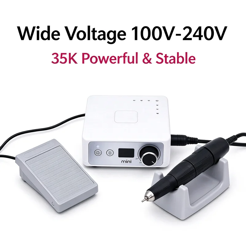 Original AT 35000RPM Micro Motor Handpiece 102L/37L Electric Nail Drill Dental Lab Micromotor Jewelry Polishing Machine