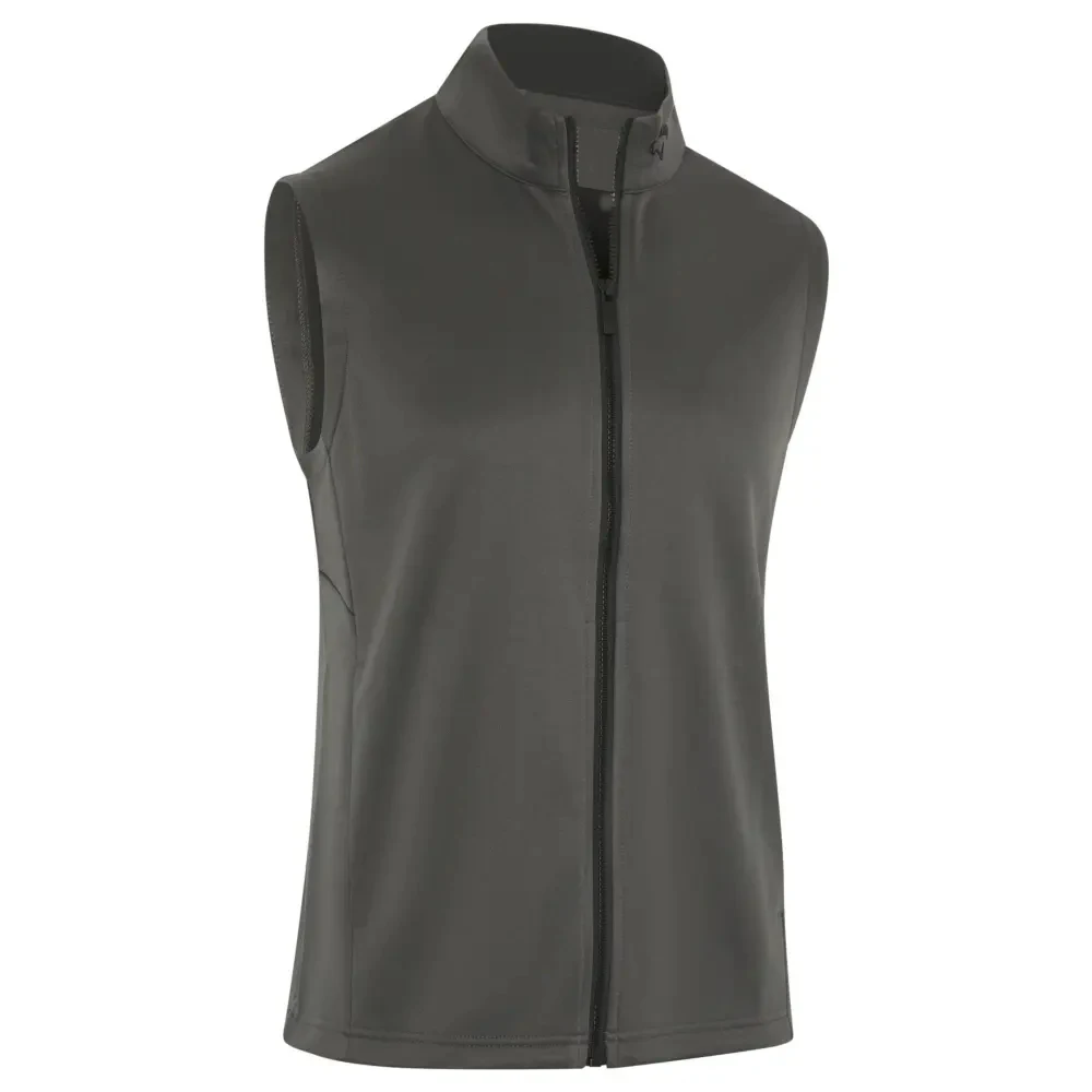 ODM Custom Men's Full Zip Polyester Golf Vest High Quality Breathable Woolen Outer Wear for Casual and Outdoors Use