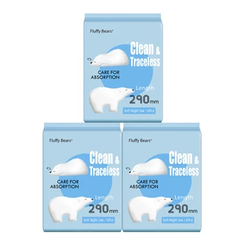 Ultra Thin Night Use Sanitary Pads for Heavy Flow Fantail Shape Anti-Leak Sanitary Napkin for Women Use