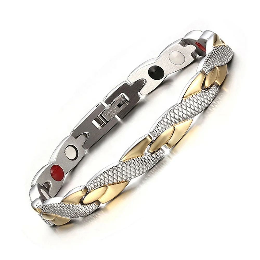 TripleClicks.com: Rose gold magnetic health care bracelet