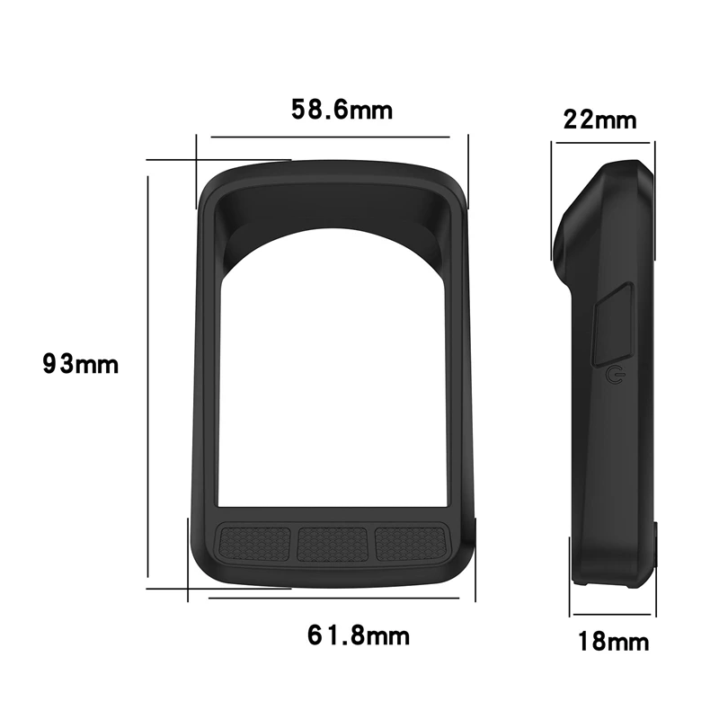 Bicycle Computer Protection Silicone Case Cover Dustproof Dropproof Protective Case for Wahoo Roam 2