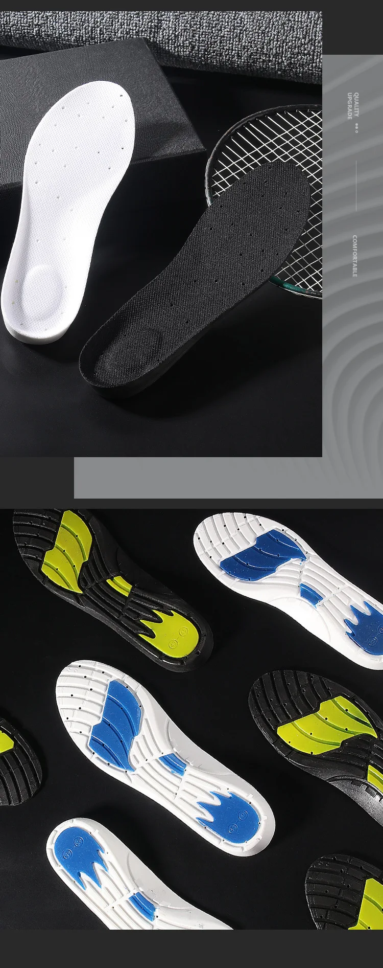 ETPU Sports Insoles Air Cushion Shock Absorbing Pads