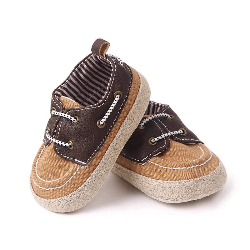 Soft Sole Lace-up Casual Baby Boy Shoes Prewalker Baby Shoes for Boys 2023 supplier