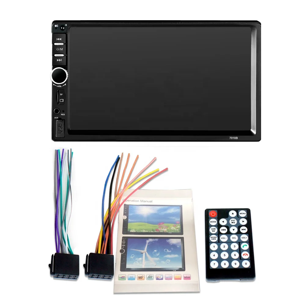7018B 7 Inch Cheap Manual Media Music Touch Screen Multimedia Radio Mp5  Car Video Player