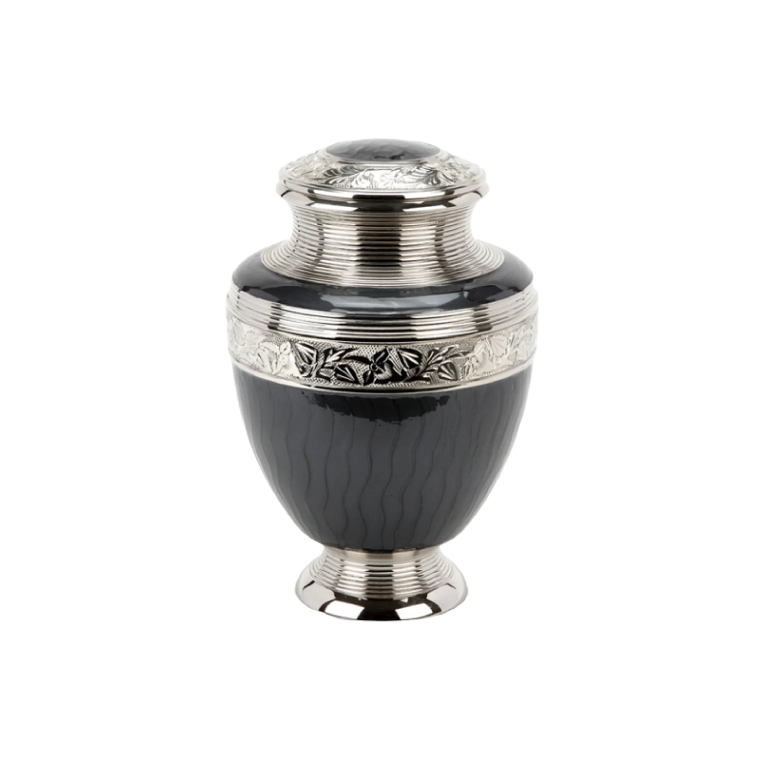 Pretty Designed Memorable Cremation Urn Standard Size Metallic Keepsake