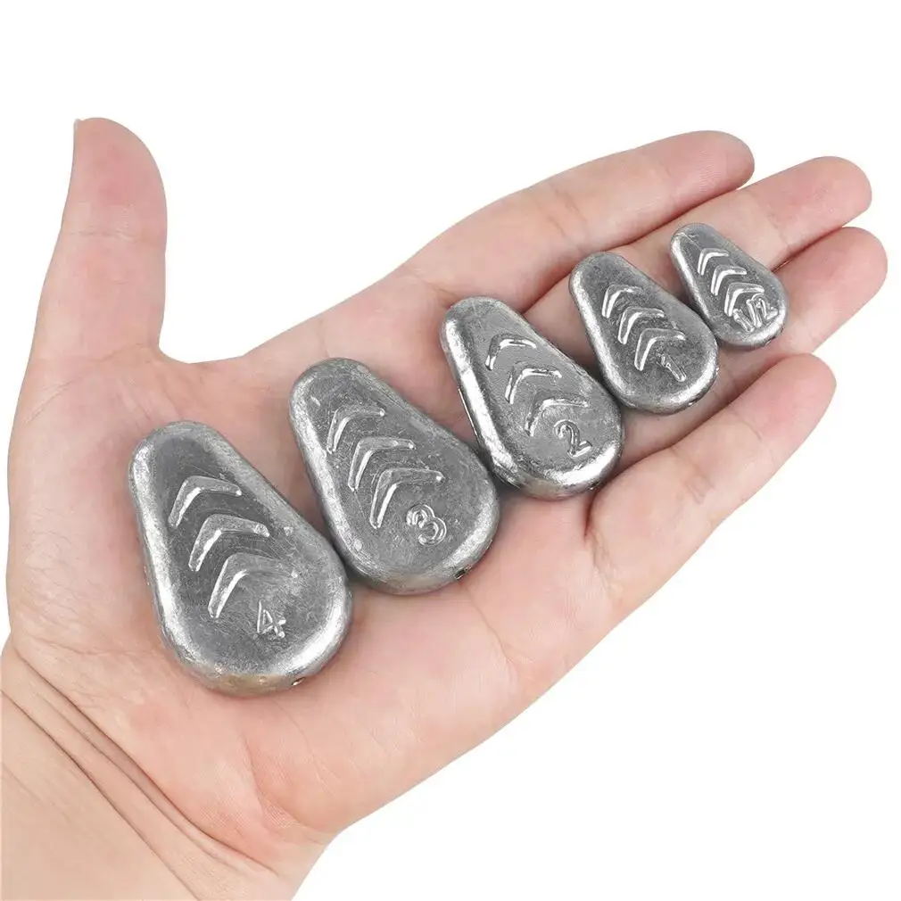 Fishing No-Roll Sinker Weight Flat Inline Sinkers for Catfish Rig Surf  Fishing Tackle for Saltwater Freshwater Fishing