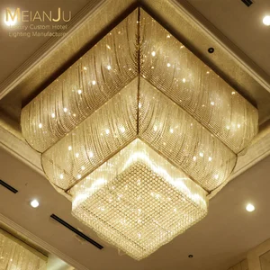 Luxury Crystal Chandelier with Pineapple Beads and Balls Cluster Latest Design for Grand Banquet Hall for Hotels