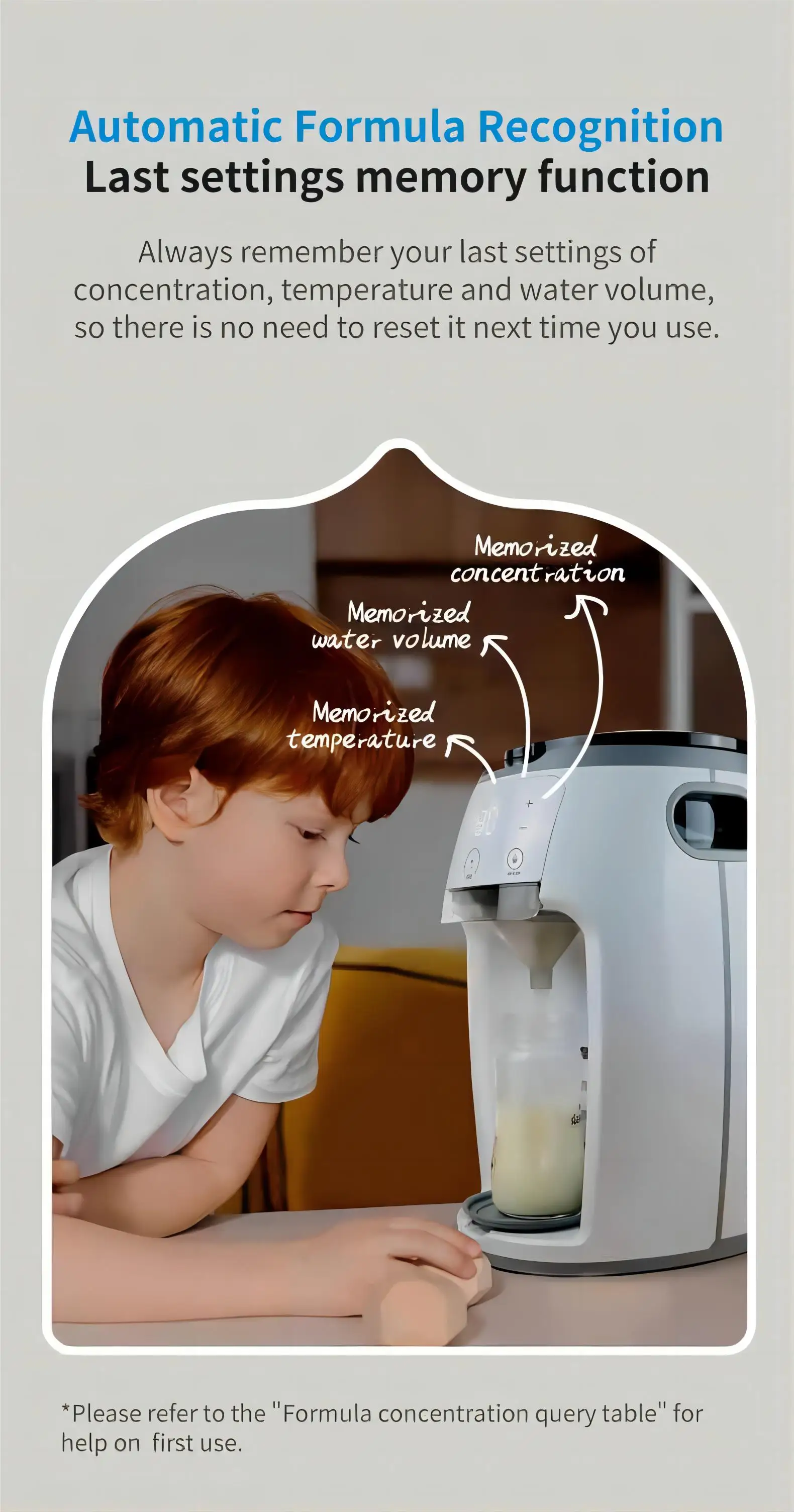 Intelligent Automatic Baby Formula Maker Custom Color Smart Milk Machine With Medium Flow