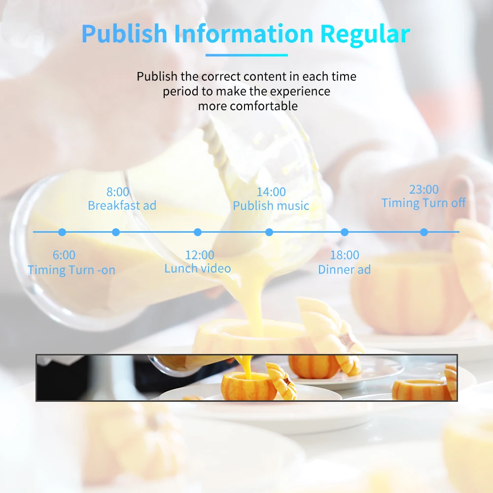 Customized Manufacturer Digital Shelf Edge Custom Strip Screen Stretched bar Lcd Advertising Display for Supermarkets