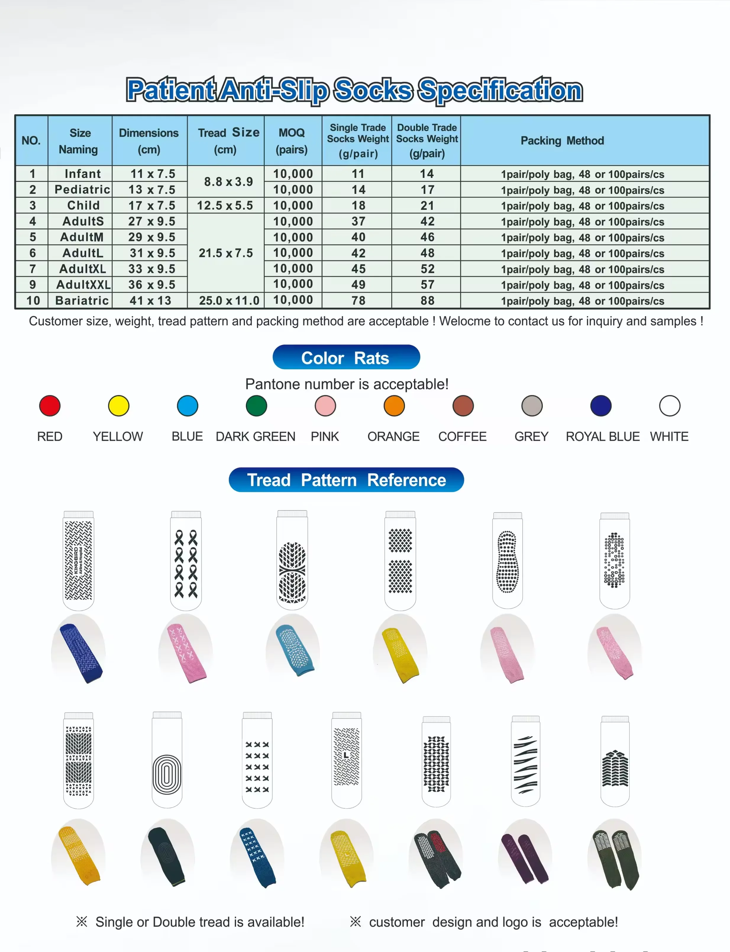 Polyester Ankle Non Slip Patient Socks Elderly Plus Sizes Tread Socks Non Skid Hospital Medical Socks