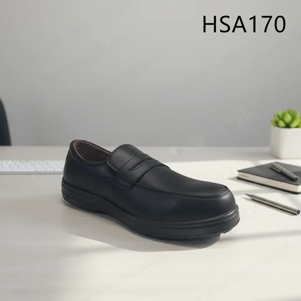 LXG,Factory Inspection Pull-on Manager Work Safety Shoes ultra Anti-slip Pu Injection Sole Foreman Security Footwear HSA170