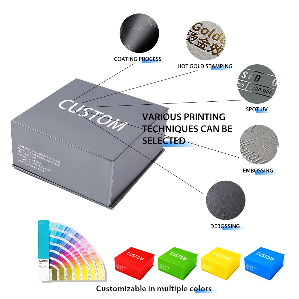 맞춤형 기프트 박스 포장 디자인 — 상단 및 하단 뚜껑 분리형 기프트 박스, 화장품 및 고급 주얼리용 맞춤 포장 박스