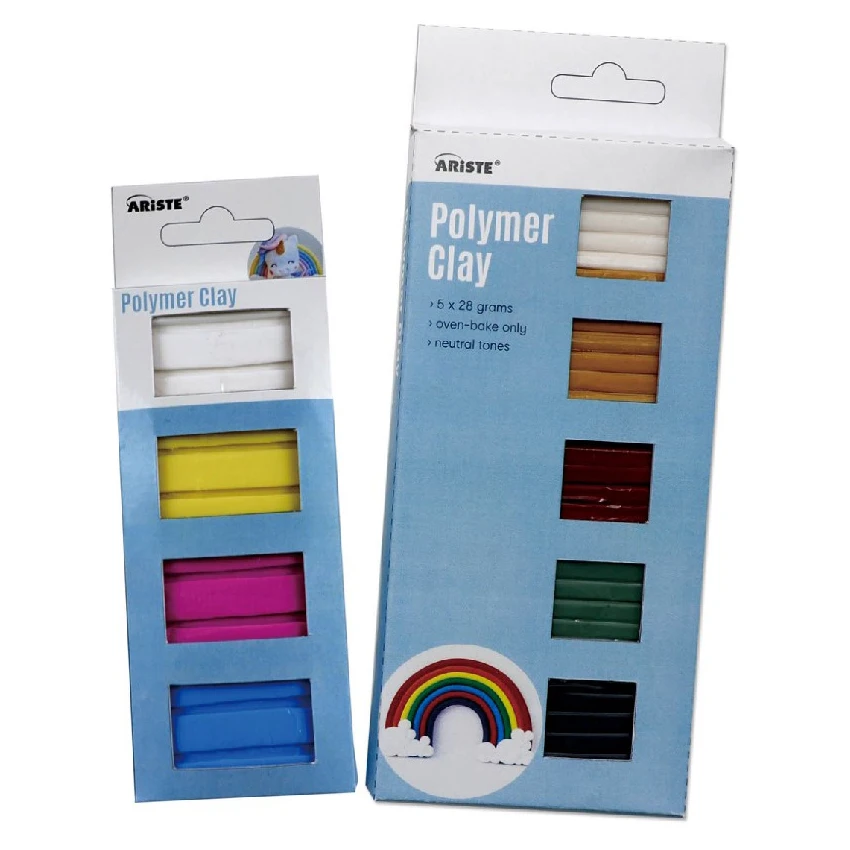 51021 Customized 5*28g Colorful Polymer Clay Nontoxic Soft Modelling