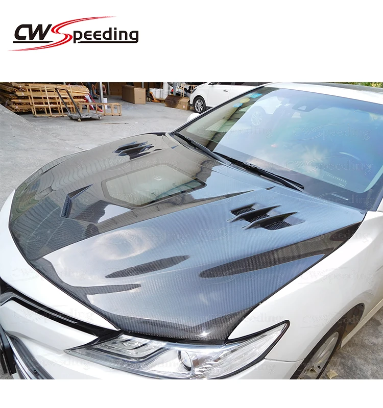 CWSB STYLE CARBON FIBER ENGINE HOOD FOR 20182021 TOYOTA CAMRY