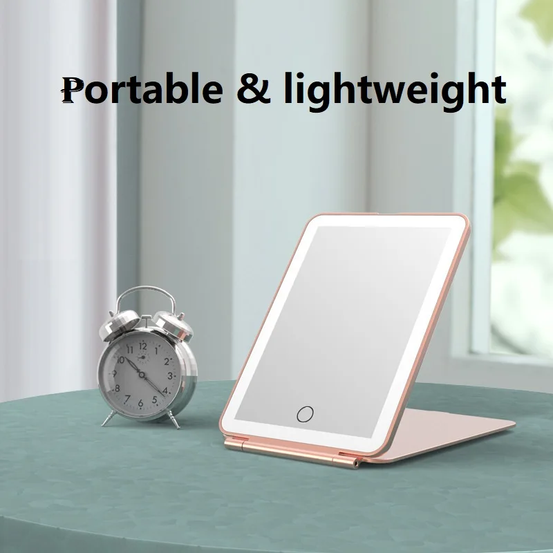 Foldable Ipad Mini Size Travel Comfortable Cosmetic Compact Folding Led