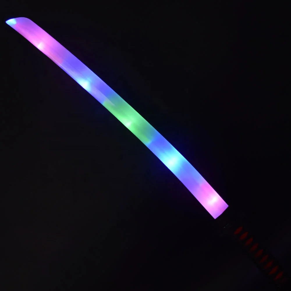Colorful Changing Glowing Sword Light up Kids Play Lightsaber Led Ninja LED Swords Toys
