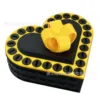 8cm black box gold ribbon black screw