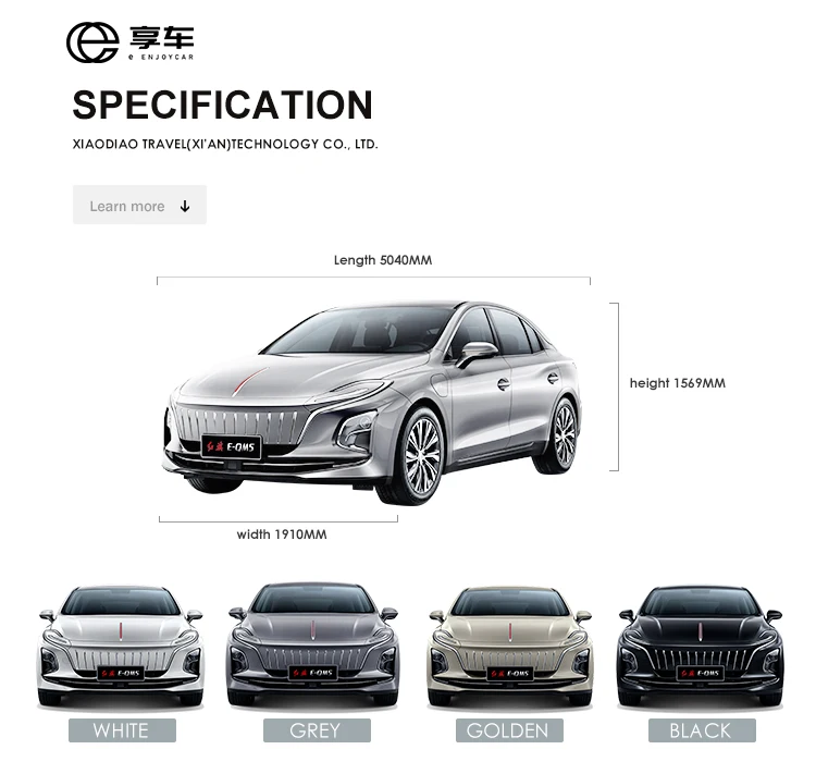 Wholesale 2023 New Energy Vehicles Electric Ev Car Adult Hongqi Eqm5