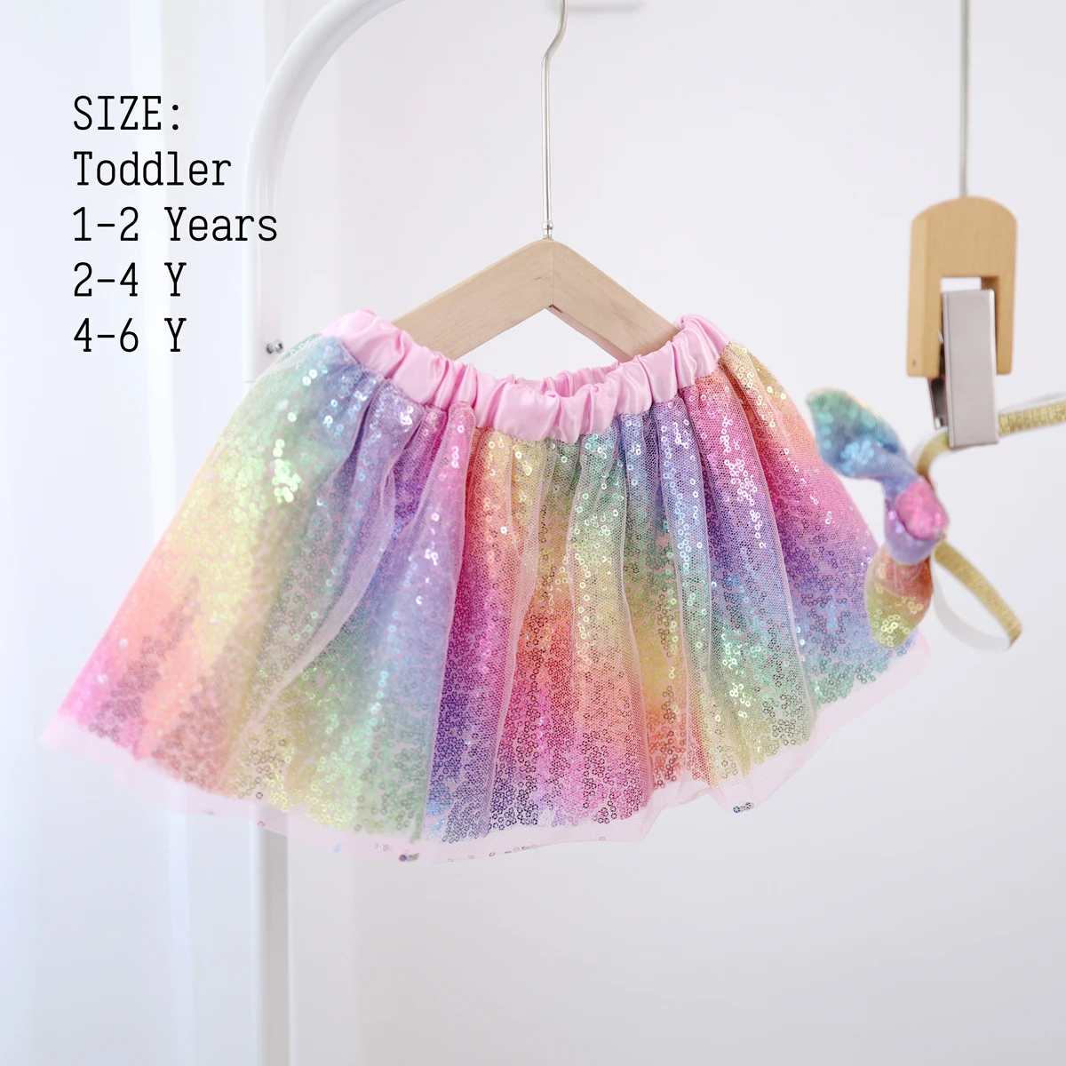 Kids Tutu for Toddler Rainbow Skirt Dress Baby Girl Princess Sequin TUTU Tulle Skirt Children Kids Girls Tutu Skirt