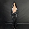 Nero con cristalli d'argento