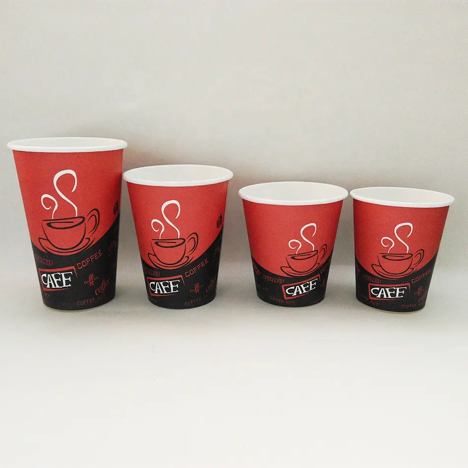 Disposable Waterproof Single Wall Biodegradable Custom Design Paper Cup For Espresso 3