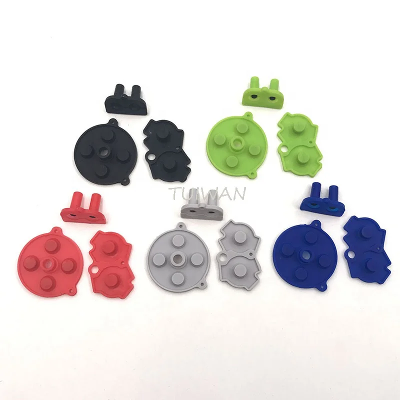 Colorful Button Conductive Rubber Pads Replacement For Game Boy Advance ...