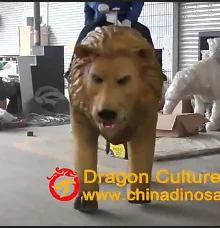 2022 Newest Life Size Simulation Walking lion  Animatronic Animal lion Robot for Amusement Park