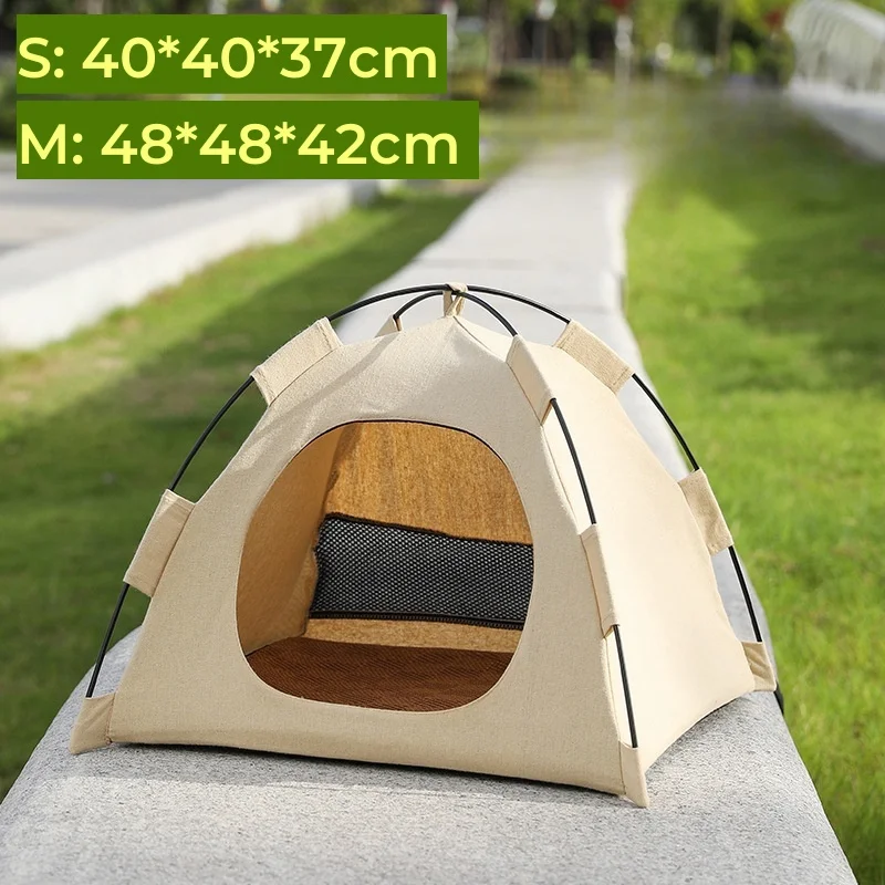 Portable Cat Tent House With Doule Sided Cushion Indoor/outdoor Pet ...