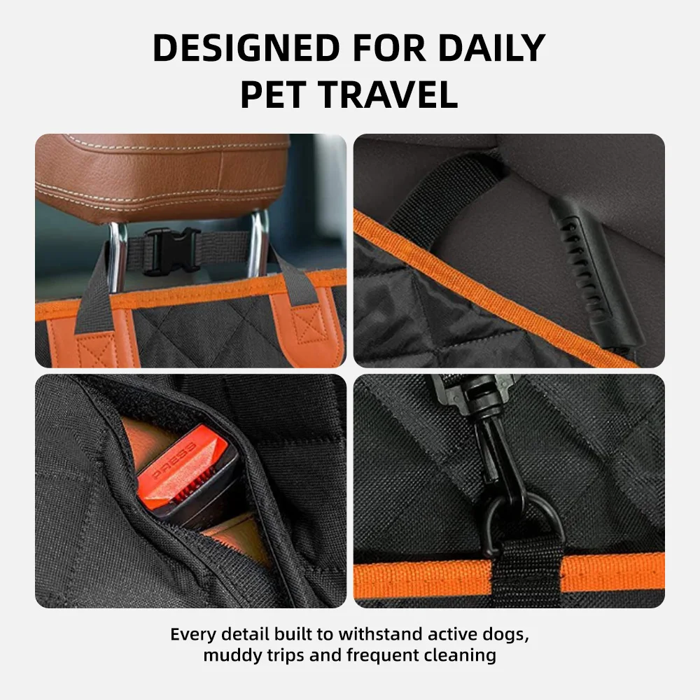 Wholesale Waterproof Scratch Prevent Antinslip Dog Car Hammock Car Sea - product detail 5