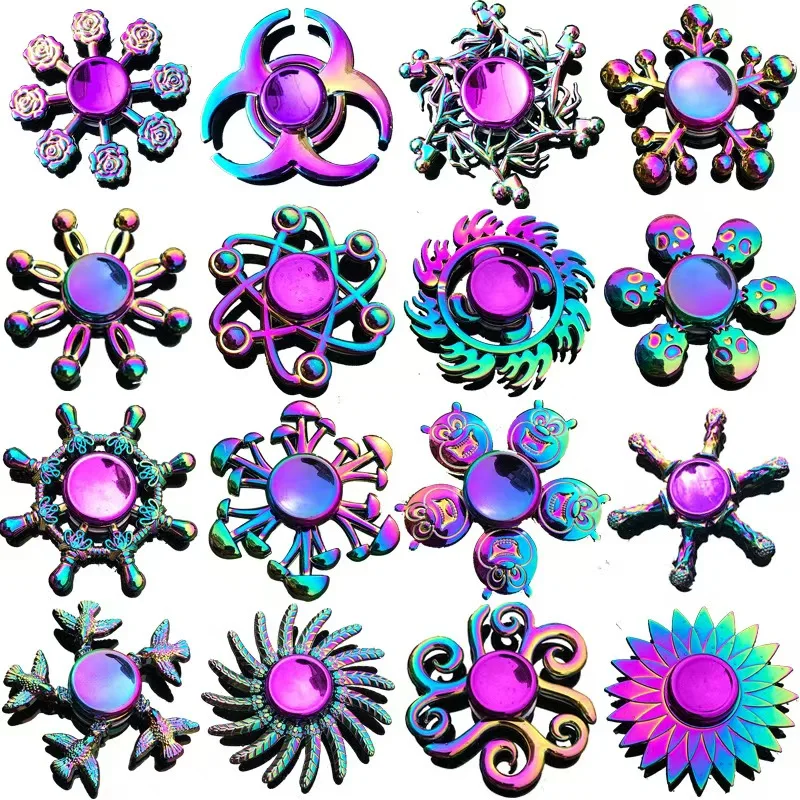 2024 New Design Factory OEM Metal Cog Fidget Spinner Metal Hand Toy Fidget Spinner for Adults and Kids Metal Fidget Spinner