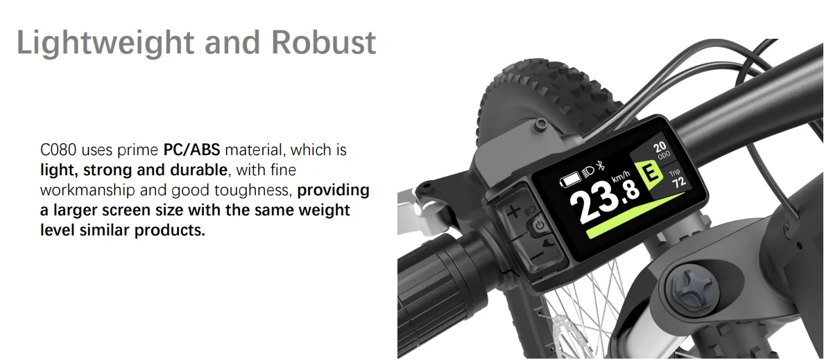 Bafang DPC080 Bluetooth Display for Can Version Motor - TFT Screen, 4/6 ...