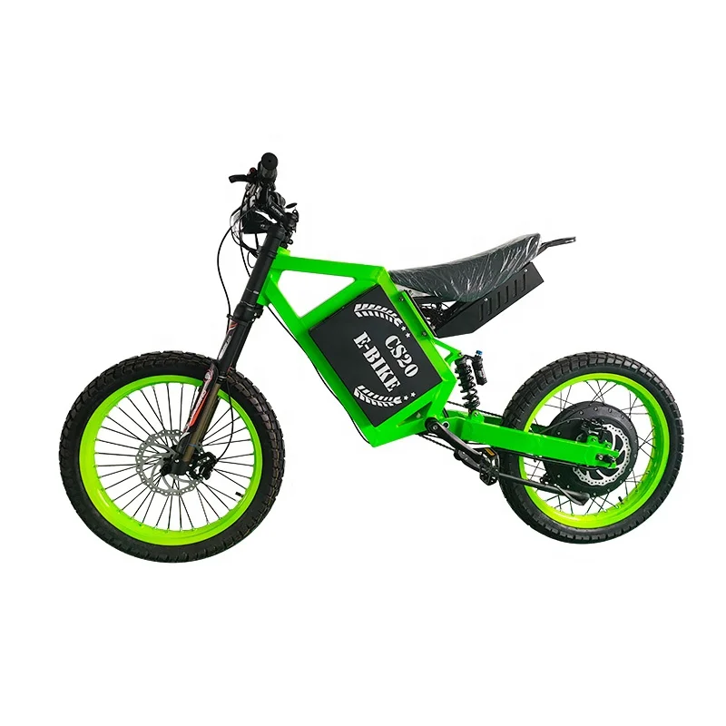 ハイパワー12000W電動自転車ファットタイヤフルサスペンションクロス 