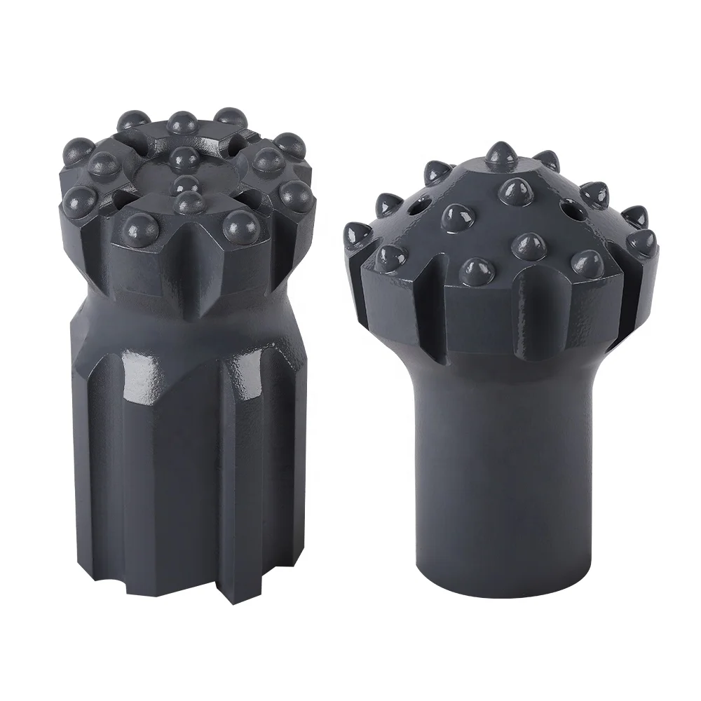 Kaiqiu brand Tungsten Carbide Rock Drilling T51 Button Bit 102mm Thread Button Bit