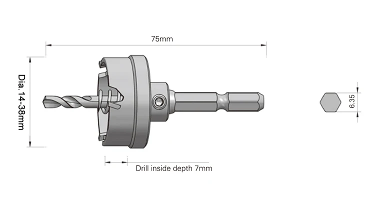 4-32mm 4-20mm HSS Punta Da Trapano Con Rivestimento In Tanio Ad Alta