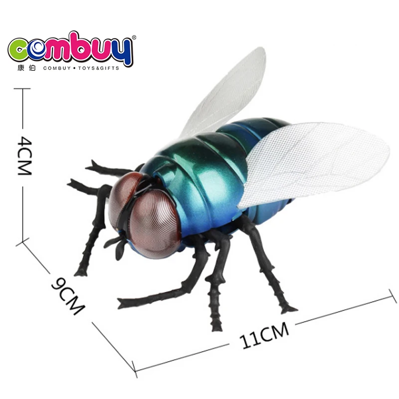 Electric Remote Control Housefly Set with Infrared RC Insect Plastic Toy