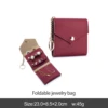 Sac à bijoux pliable rouge