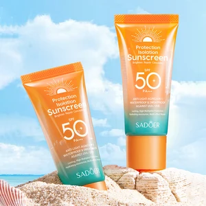 Custom Logo Private Label Sunblock for Full Body 50g SPF 50 Sun Protection Waterproof Moisturizing Whitening Sunscreen Cream