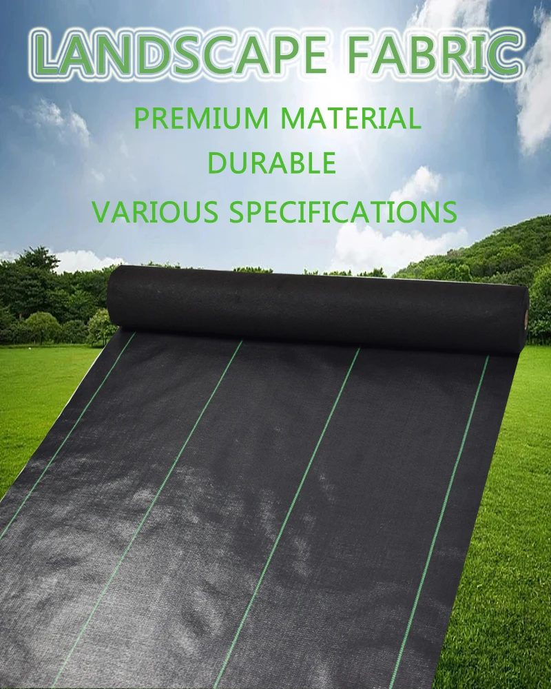 4ft X250ft Weed Barrier Landscape Fabric,Premium Non-woven 1.8oz Ground ...