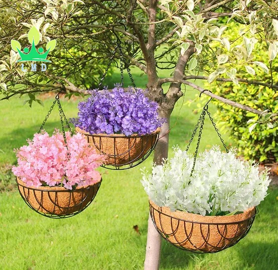 6 Flores Artificiales De Petunia - Resistente A Rayos UV, 36 Cm, Para Balcón, Jardín O Interior (morado, Violeta, Blanco)