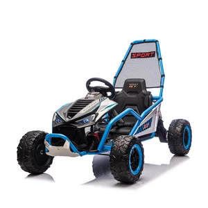 Outdoors Kids Racing Go Kart Electric Ride on Car 12v Powerful Battery Operated Buggy Electric Go Karting for Big Kids