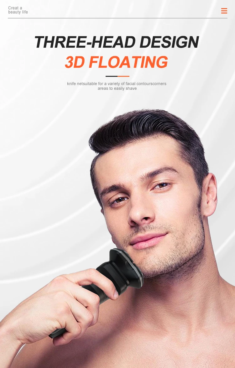 Customizable Indepentdant Floating Double Head Hair Electric Shaver Men Shaver Electric Groin Shavers for Men