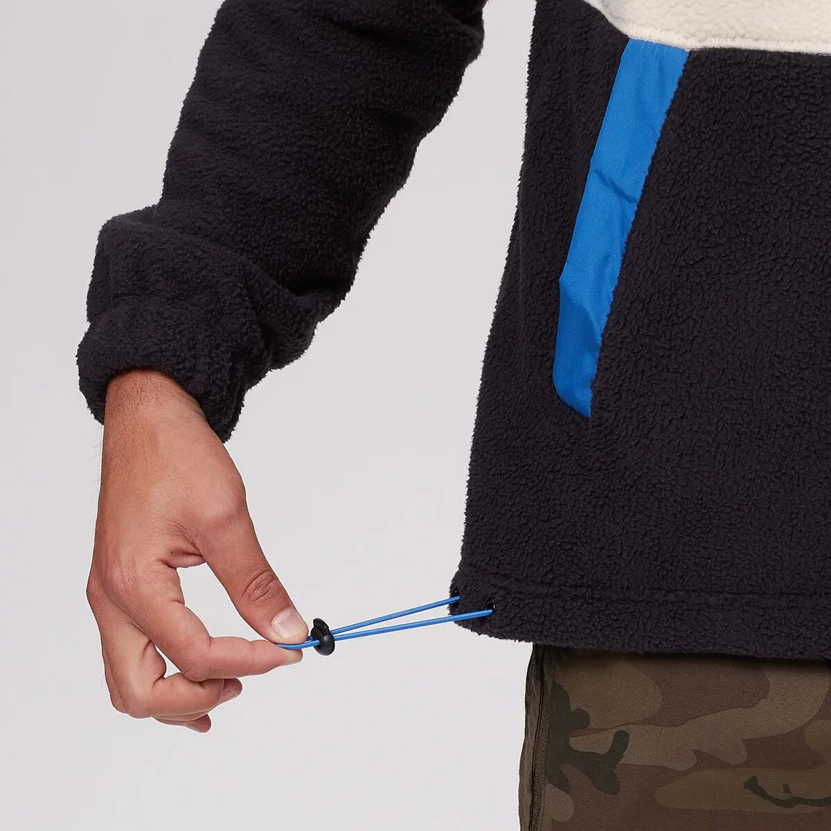 Fashion Simple Design Sherpa 1/4 Snap Jacket High Quality Mens Fleece Jacket