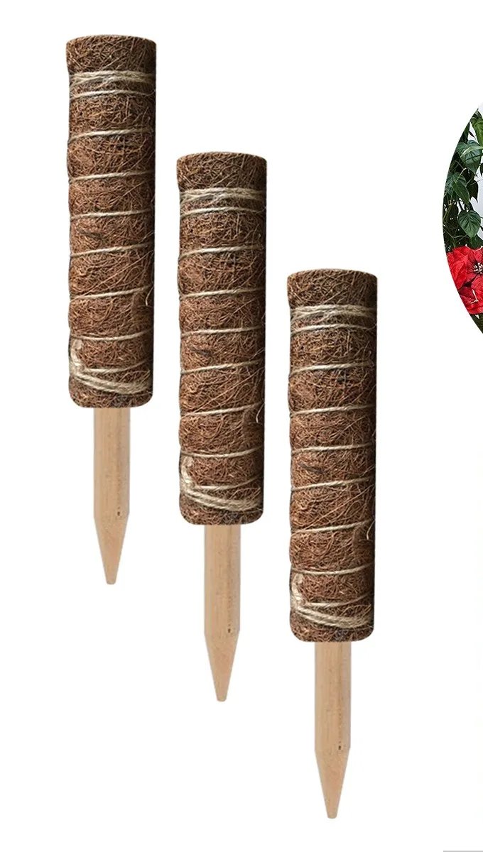 dihao coconut palm coir moss stick totem pole coco coir poles