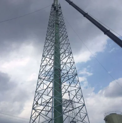 Quick-Inst Chimney Tower Stable Frame High-Temp Resistant Anti-Corr for Oil Refineries